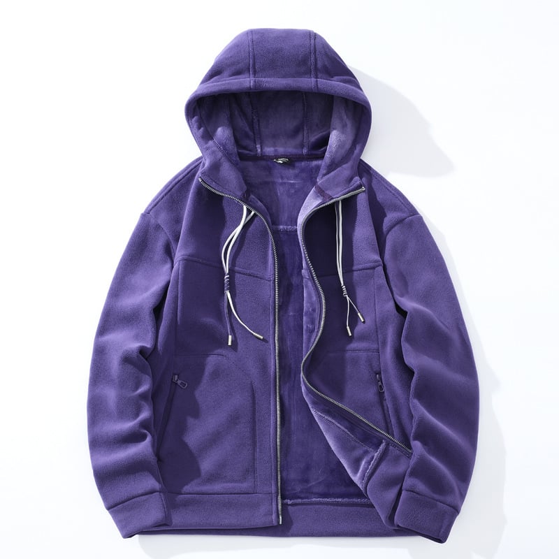 Μπουφάν φλίς σε στυλ cardigan, Unisex, ύφασμα Shaker Fleece, επένδυση Shaker Fleece, για χειμώνα