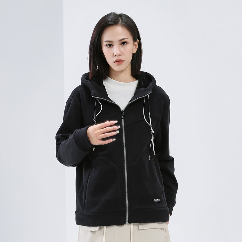 Μπουφάν φλίς σε στυλ cardigan, Unisex, ύφασμα Shaker Fleece, επένδυση Shaker Fleece, για χειμώνα