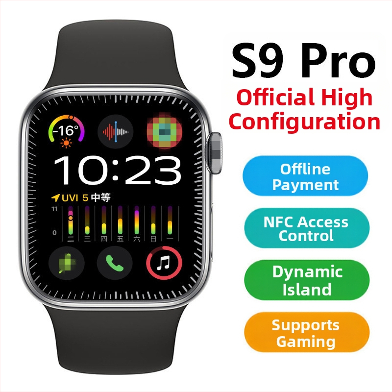 Išmanusis laikrodis su žingsnių skaitikliu, širdies ritmu, kraujospūdžio ir gliukozės kraujyje NFC mokėjimu