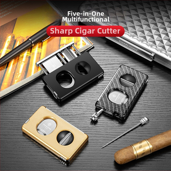 Cigarlong cigāru griezējs, nerūsējošais tērauds, modelis CE-25GY, vienkāršs stils