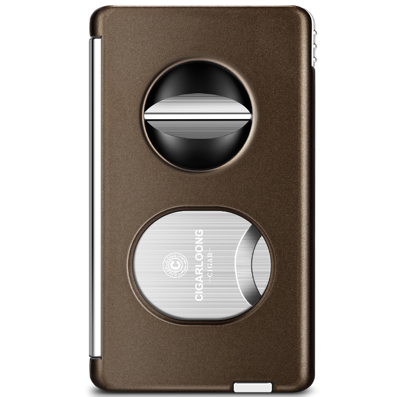 Cigarlong szivarvágó, rozsdamentes acél, modell CE-25GY, egyszerű dizájn