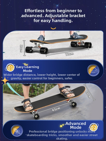 Riedlentė SWAY, septynių sluoksnių klevų lenta, dvigubas rocker, bendram naudojimui