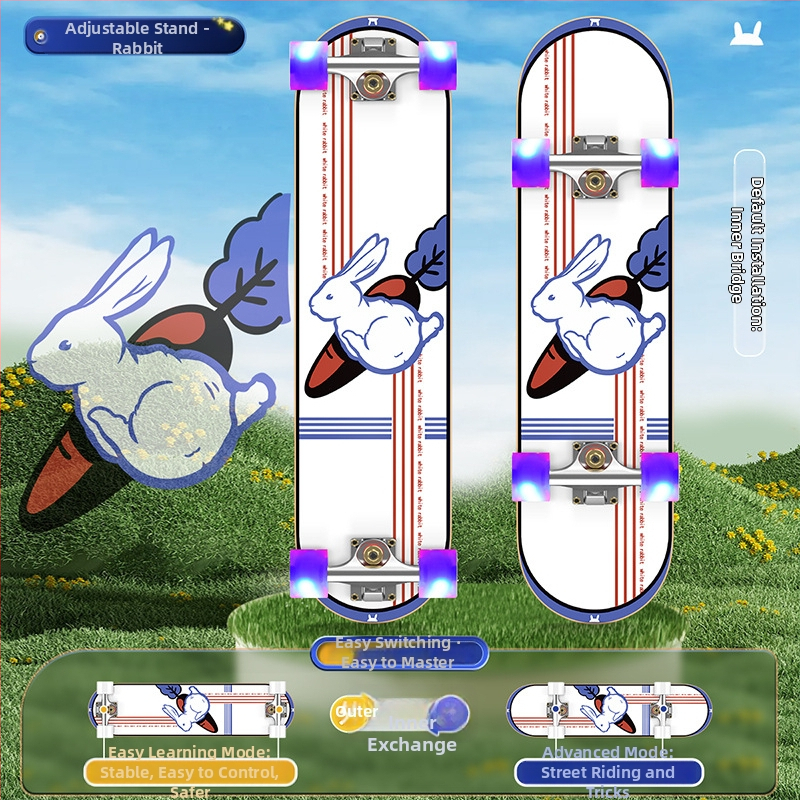 Riedlentė SWAY, septynių sluoksnių klevų lenta, dvigubas rocker, bendram naudojimui