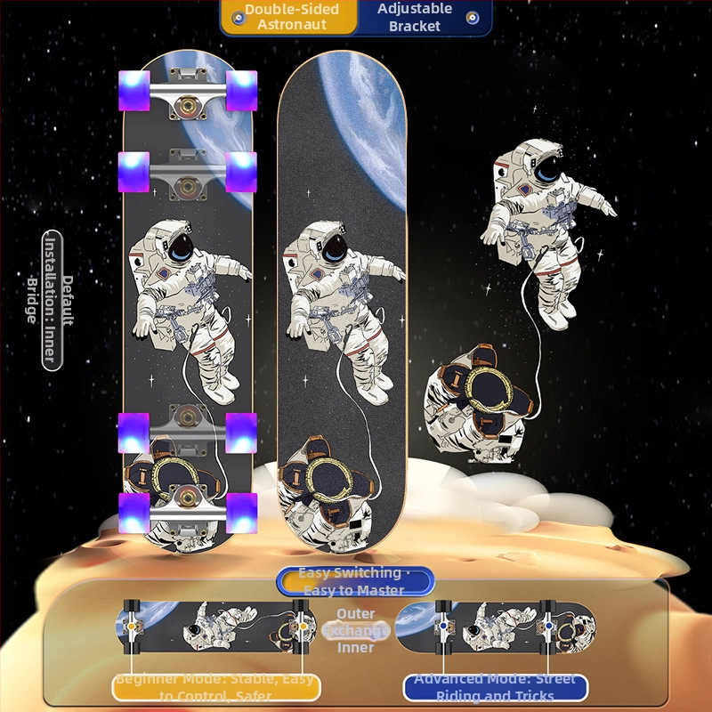 Riedlentė SWAY, septynių sluoksnių klevų lenta, dvigubas rocker, bendram naudojimui