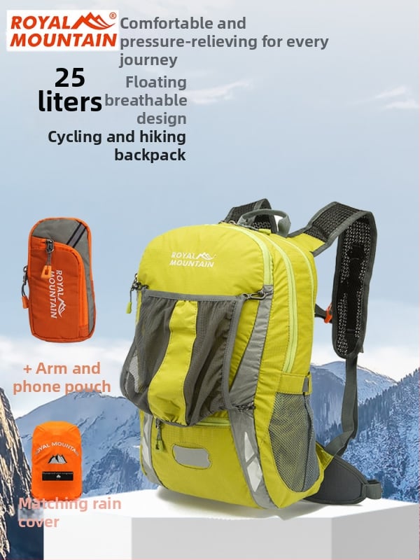 Turistický batoh: vodoodolný, odolný voči opotrebeniu, priedušný, ľahký, z nylonu