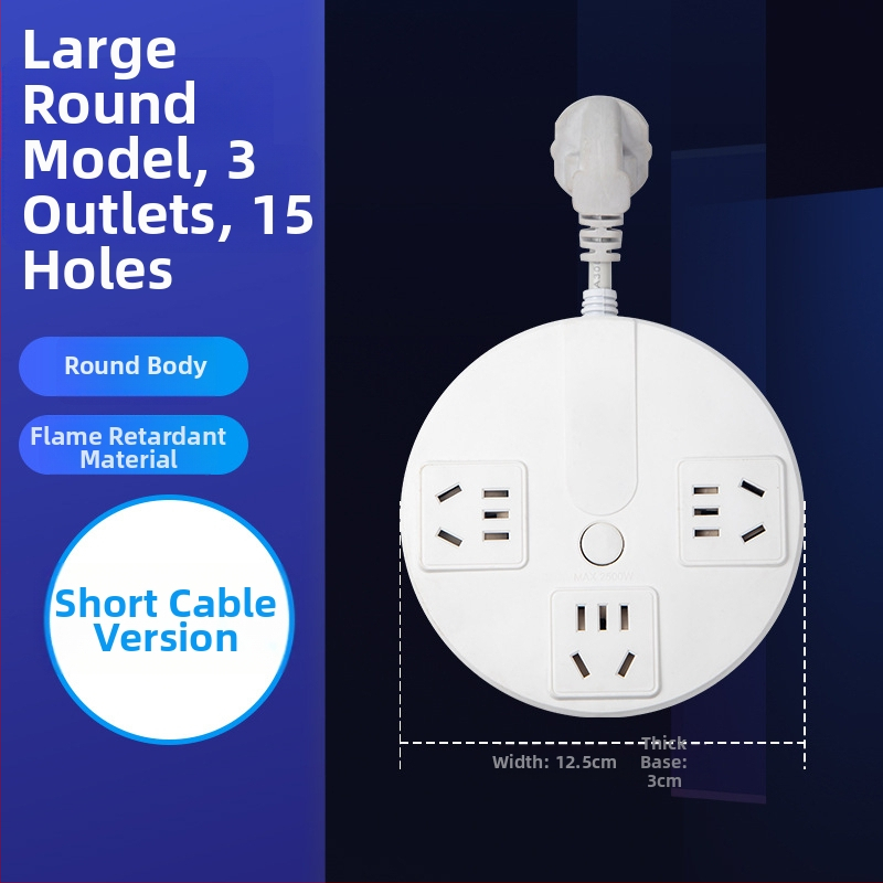 Stalo diskas – daugiafunkcinis kištukų panelis su USB jungtimis ir laidų plokštele