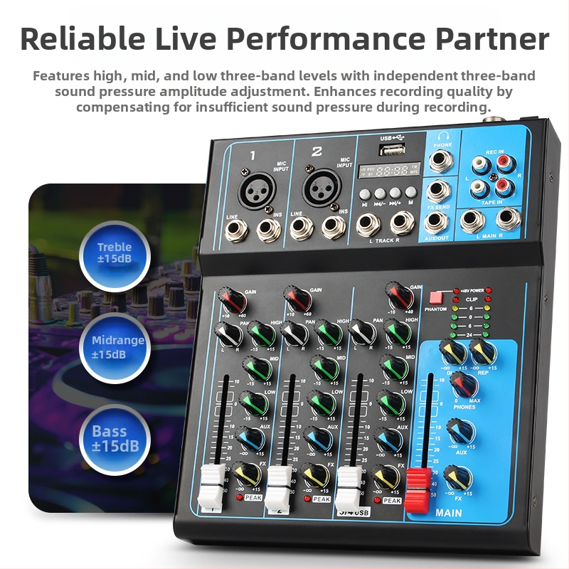 J.I.Y F4 keverőpult, 8 csatornás, SDI interfész