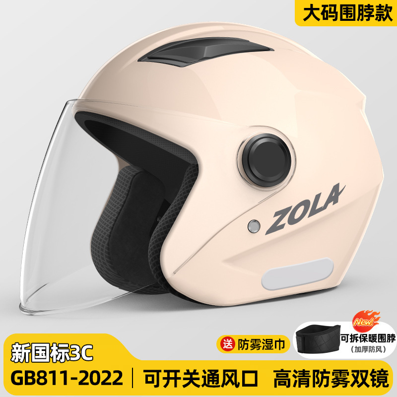 Cască ABS pentru trotinetă electrică, tip 3/4, antifog, utilizare pe tot anul, certificat GB811-2022B și 3C