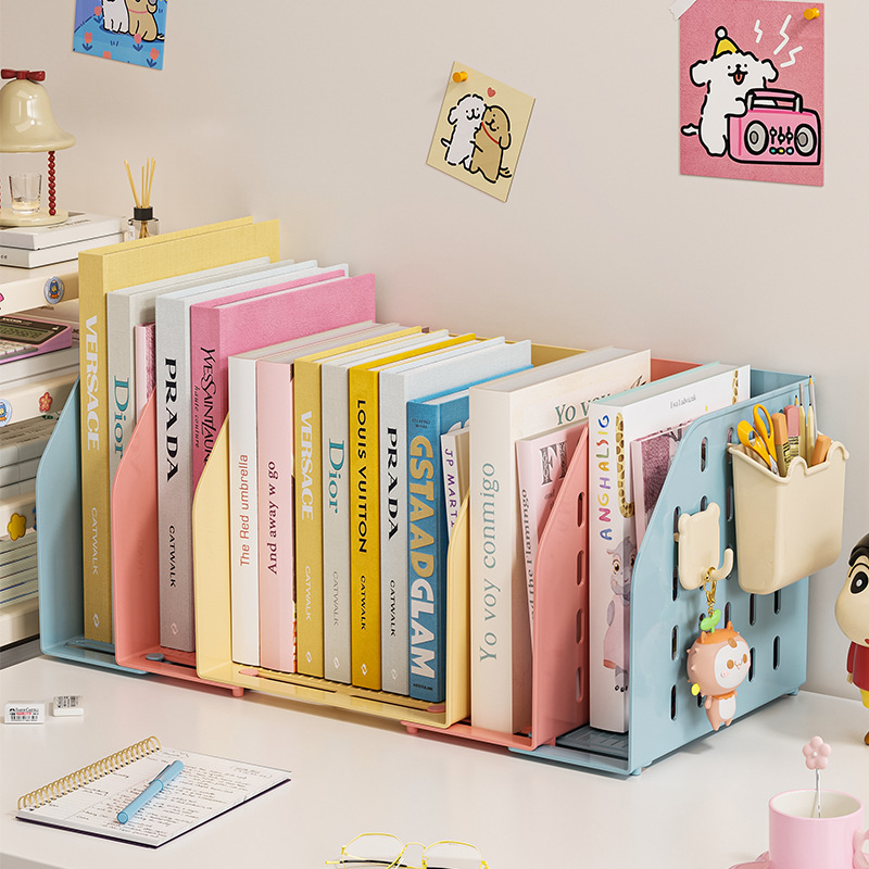 Επεκτεινόμενη βάση βιβλίων γραφείου — μονοεπίπεδη αποθήκευση, χωρίς εγκατάσταση, οργανωτής ανάγνωσης γραφείου