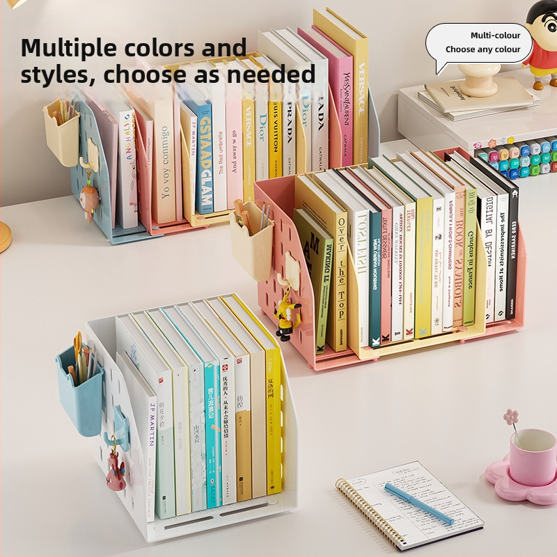 Επεκτεινόμενη βάση βιβλίων γραφείου — μονοεπίπεδη αποθήκευση, χωρίς εγκατάσταση, οργανωτής ανάγνωσης γραφείου