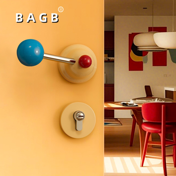 BAGB Ding Dong kilincs zár, cink ötvözet + 304 rozsdamentes acél, belső ajtókhoz, hálószobaajtókhoz, fa és üvegajtókhoz