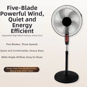 Pastatomas ventiliatorius su osciluojančia galva ir nuotolinio valdymo pulteliu (3 greičiai, laikmatis 2–8 val., modelis M-40)