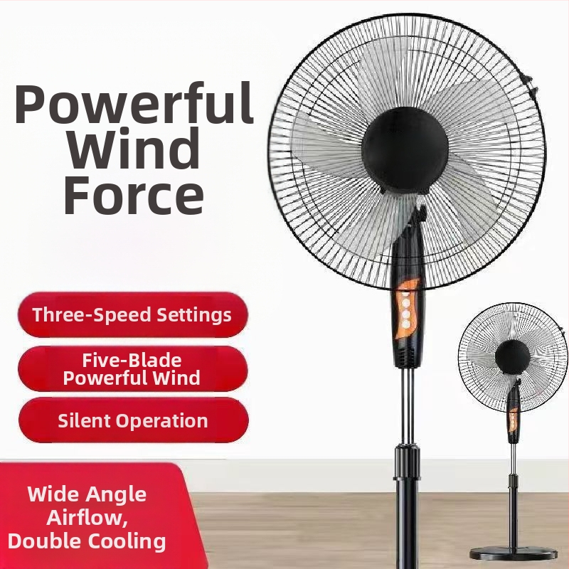 Põrandaventilaator, mille pea on pöörlev ja kaugjuhtimisega (3 režiimid, ajastus 2–8 tundi, mudel M-40)