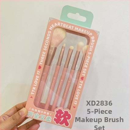 TTR hordozható sminkecsetkészlet – nylon sörtéjű, 1 részes készlet, többfunkciós eyeliner ecset és alapvető szem- és púder ecsetek