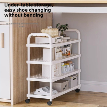 Etajeră pentru pantofi, cu mai multe etaje, din plastic, pentru hol, Multifuncțional