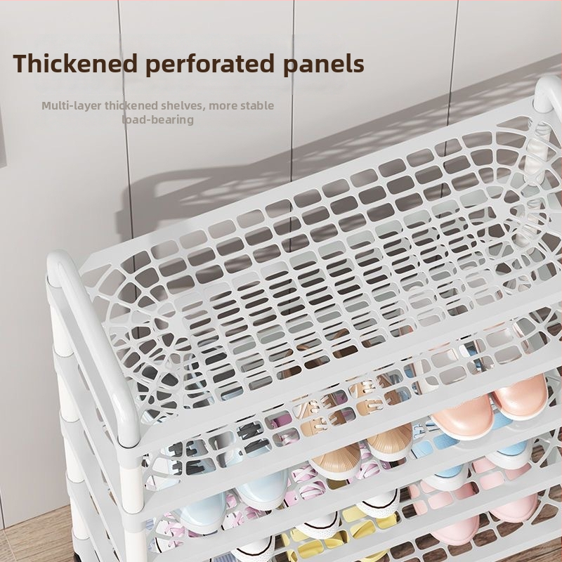 Apavu plaukts, Daudzstāvu, Plastmasas, Ieejas zālē, Daudzfunkcionāls