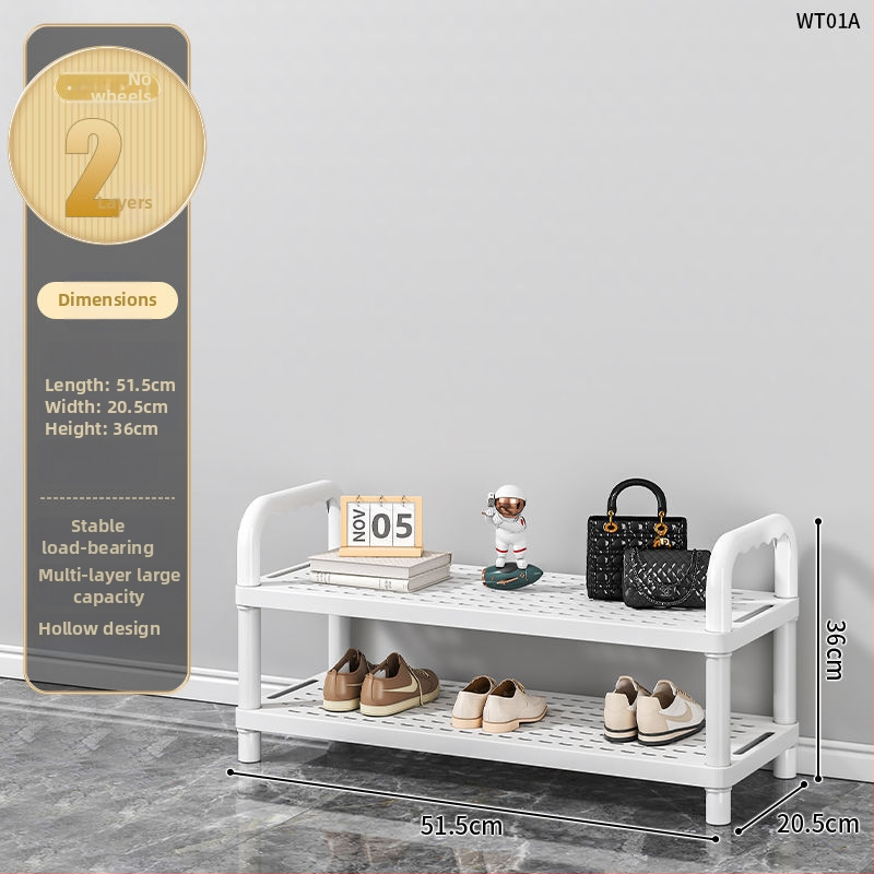Etajeră pentru pantofi, cu mai multe etaje, din plastic, pentru hol, Multifuncțional