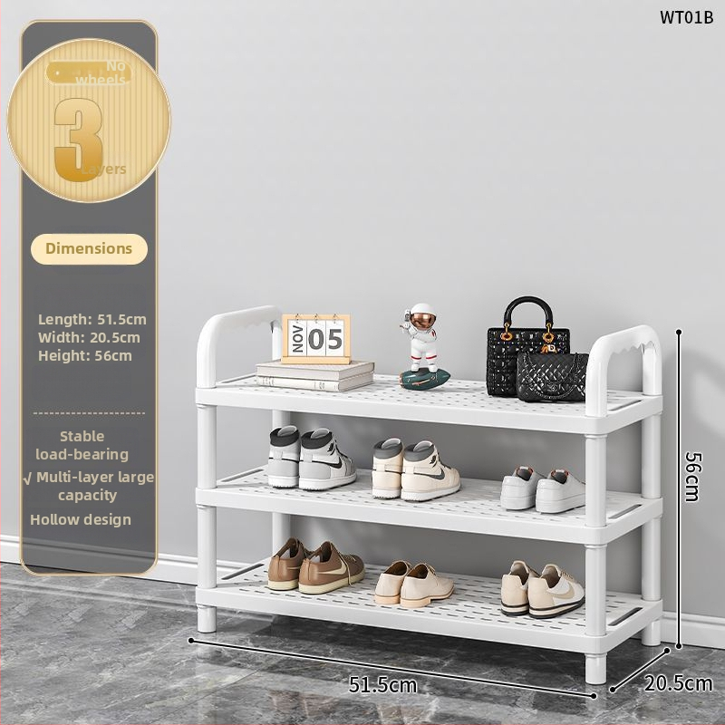 Etajeră pentru pantofi, cu mai multe etaje, din plastic, pentru hol, Multifuncțional