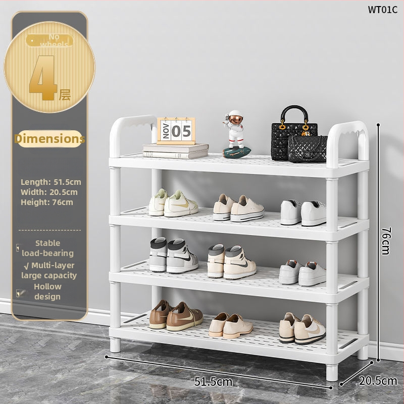 Etajeră pentru pantofi, cu mai multe etaje, din plastic, pentru hol, Multifuncțional