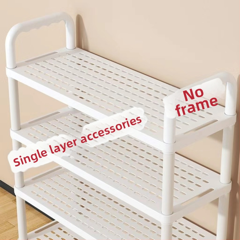 Etajeră pentru pantofi, cu mai multe etaje, din plastic, pentru hol, Multifuncțional
