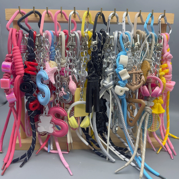 Dlhý prívesok na tašku zliatiny, DIY opletená šnúra, ručne pletený, štýl kľúča, vzor hviezd, slnko a mesiac, letné vydanie 2025