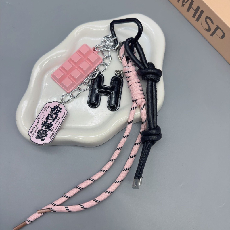 Dlhý prívesok na tašku zliatiny, DIY opletená šnúra, ručne pletený, štýl kľúča, vzor hviezd, slnko a mesiac, letné vydanie 2025