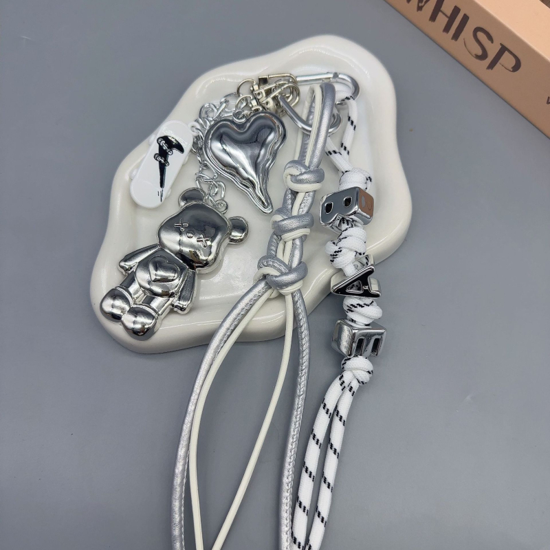 Dlhý prívesok na tašku zliatiny, DIY opletená šnúra, ručne pletený, štýl kľúča, vzor hviezd, slnko a mesiac, letné vydanie 2025