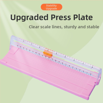 Tăietor de hârtie din plastic, A5, portabil, tip glisant, model 857, cod produs GYDZ03, capul lamei