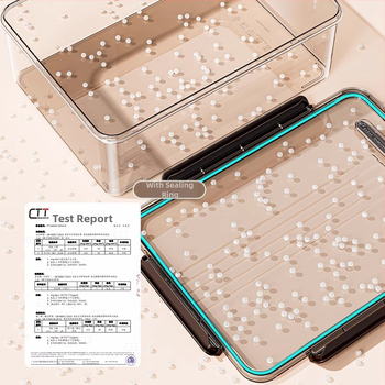 Plastikinė šaldytuvo laikymo dėžutė su dangteliu – nešiojama, sandari, išlaiko daržoves ir vaisius šviežius