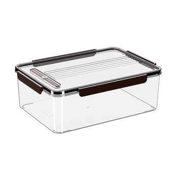 Plastikinė šaldytuvo laikymo dėžutė su dangteliu – nešiojama, sandari, išlaiko daržoves ir vaisius šviežius