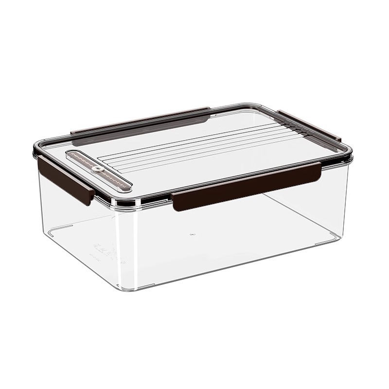 Plastikinė šaldytuvo laikymo dėžutė su dangteliu – nešiojama, sandari, išlaiko daržoves ir vaisius šviežius