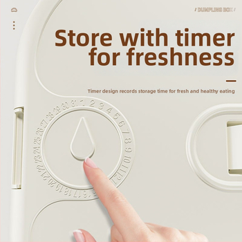 Koldūnų laikymo dėžutė, daugiasluoksnis šviežumo išsaugojimo dizainas, maisto kokybės plastikas, uždara, šaldymui skirta