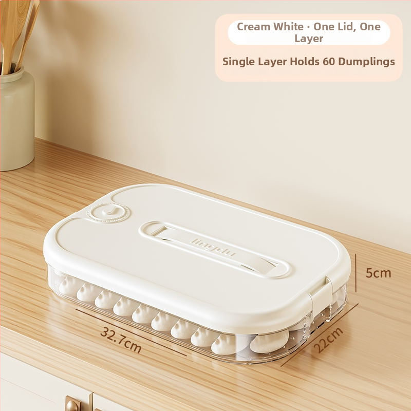 Koldūnų laikymo dėžutė, daugiasluoksnis šviežumo išsaugojimo dizainas, maisto kokybės plastikas, uždara, šaldymui skirta