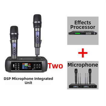 Bezmugurka mikrofons D80+m11 ar DSP pret atgriezenisko saiti un reverberāciju, Bluetooth 5.0, 100 Hz–20 kHz, SNR ≥95 dB, KTV/mājas izklaidei