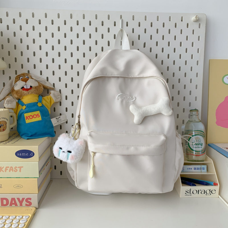 Rucsac pentru elevi – Versiune Coreeană, Din pânză, Închidere cu fermoar, Căptușeală poliester, Buzunar pentru telefon, Stil de călătorie recreativă
