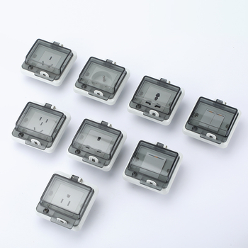 86-tipīga slēpta ūdensdroša integrētā strāvas kontaktligzda sienas montāžai, paredzēta vannas istabai un ārējai lietošanai