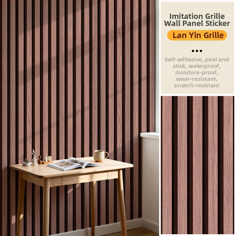 Savarankiškai lipanti tinklo rašto tapetė televizoriaus fono ir svetainės, PVC, atspari vandeniui, dėmėms, drėgmei, modernus minimalistinis stilius