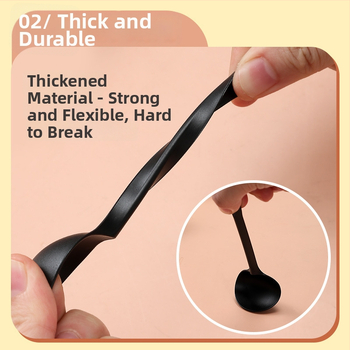 Jednorázová plastová lyžička s hrubým dizajnom v tvare korytnačky, na ovocie, dezert a zmrzlinu, vhodná do mikrovlnky, prispôsobenie k dispozícii