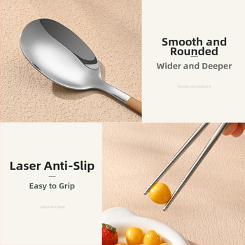 316 nerūdijančio plieno vaikų stalo įrankių rinkinys – vienam asmeniui, 3 dalys (valgomosios lazdelės, šaukštas, šakutė) su nešiojama laikymo dėžute, veidrodinis paviršius, nordinis stilius, 2024 m. pristatymas, pritaikymas galimas