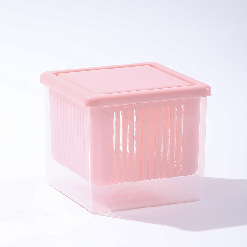 Imbierų, česnako ir žaliojo svogūno laikymo dėžė – kvapų neutralizavimas, drenažas, skaidri, PP medžiaga