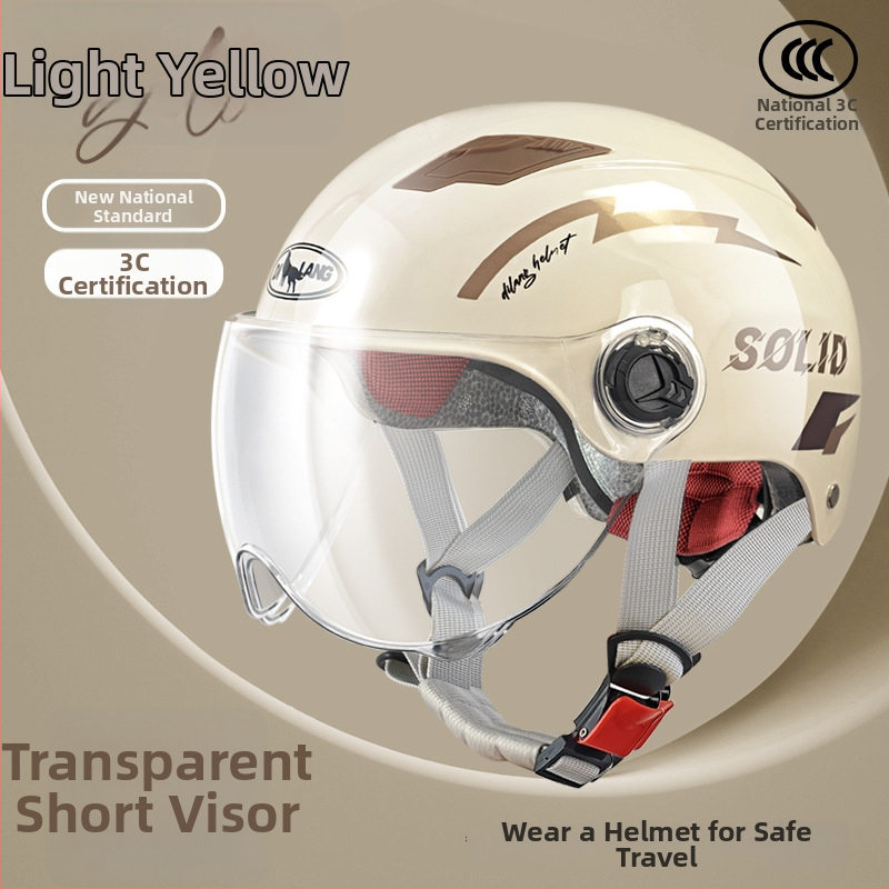 Elektrinių transporto priemonių šalmas, pusės tipo, ABS, 3C GB811-2022A sertifikatas, universalus, visoms sezonoms