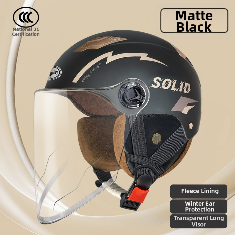 Elektrinių transporto priemonių šalmas, pusės tipo, ABS, 3C GB811-2022A sertifikatas, universalus, visoms sezonoms