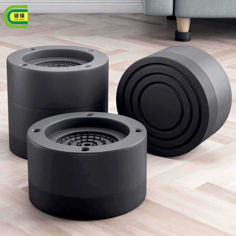 Skalbimo mašinos ir šaldytuvo pėdų kilimėlis – neslidus, reguliuojamas, be įrengimo; plastmasos medžiaga