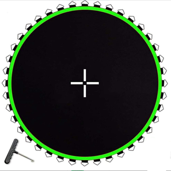 Trampolino tinklo audinys su elastingu PP šuolio kilimėliu, Modelis 111, Prekė 616, Skirta vaikams, Pritaikoma