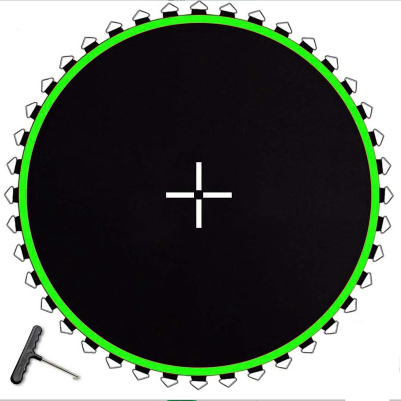 Trampolino tinklo audinys su elastingu PP šuolio kilimėliu, Modelis 111, Prekė 616, Skirta vaikams, Pritaikoma