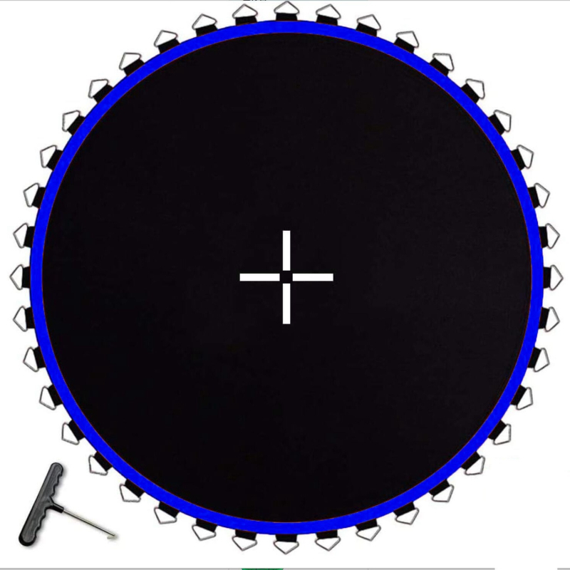 Trampolino tinklo audinys su elastingu PP šuolio kilimėliu, Modelis 111, Prekė 616, Skirta vaikams, Pritaikoma