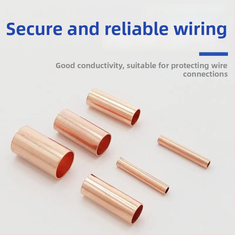 GT plānās sienas vara caurules sērija – mazas vara caurules vadam: gala savienojums, starpposms savienojums, taisa vads, krimp caurule, aukstā presēšana terminālis