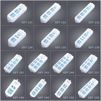 Kabelinė kištukinė plokštė su dviem lizdais pagal Nacionalinį standartą, variniai laidai, 10A