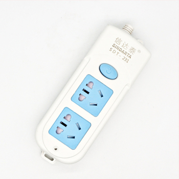 Kabelinė kištukinė plokštė su dviem lizdais pagal Nacionalinį standartą, variniai laidai, 10A