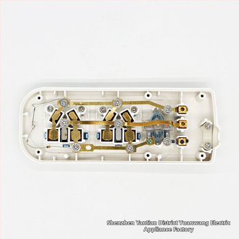 Kabelinė kištukinė plokštė su dviem lizdais pagal Nacionalinį standartą, variniai laidai, 10A